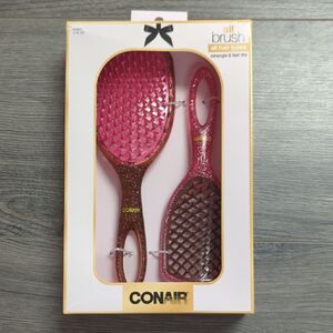 Conair Pink Glitter Hair Brush Set